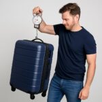Manual Luggage Baggage Scale with Tape Measure with Dial Analog Display Travel Size Portable Take Along - Image 4