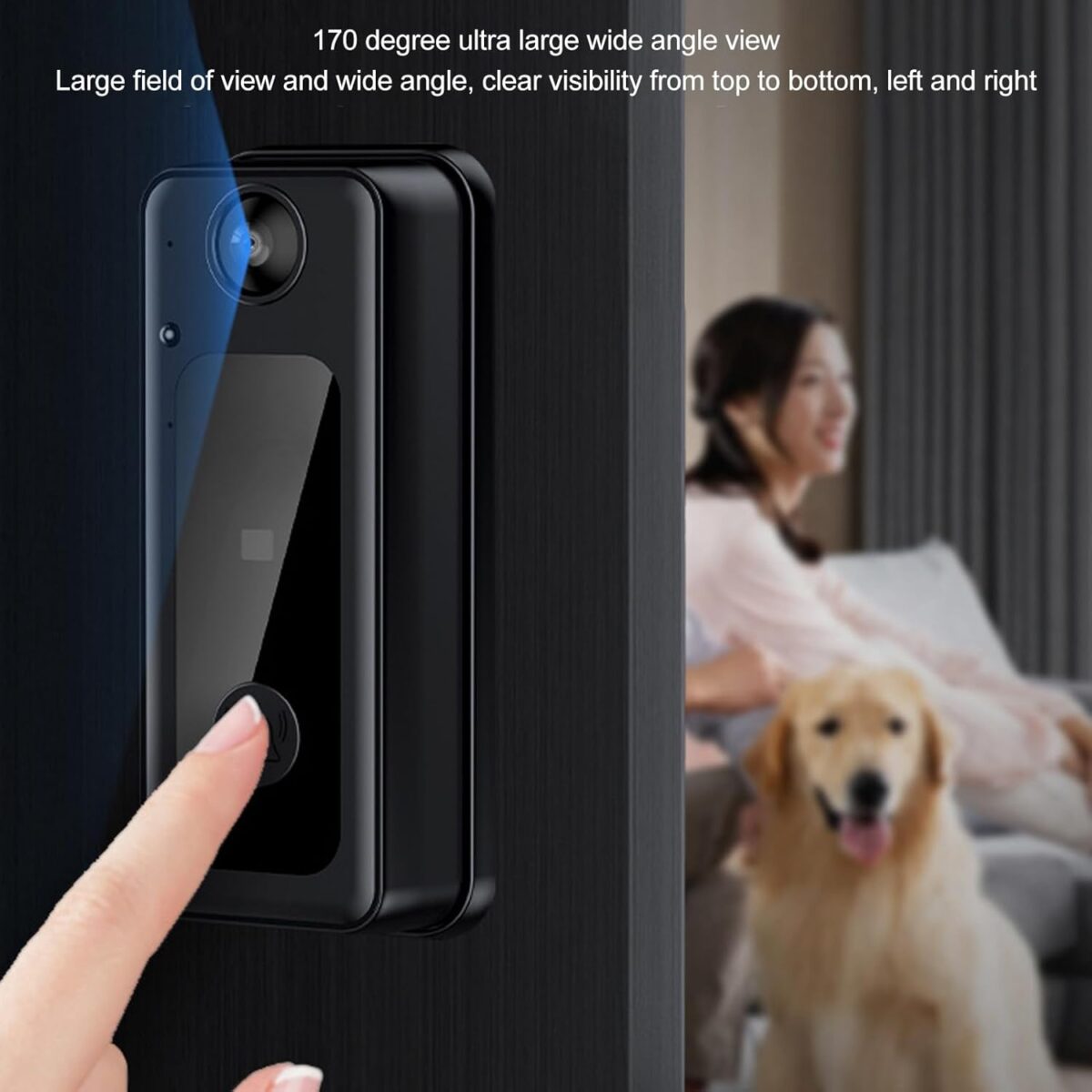 Video Doorbell Camera with Monitor, 1080P HD Wide Angle Smart Video Doorbell Support 2 Way Talk, NightVision Remote Doorbell Camera for Home Security - Image 3