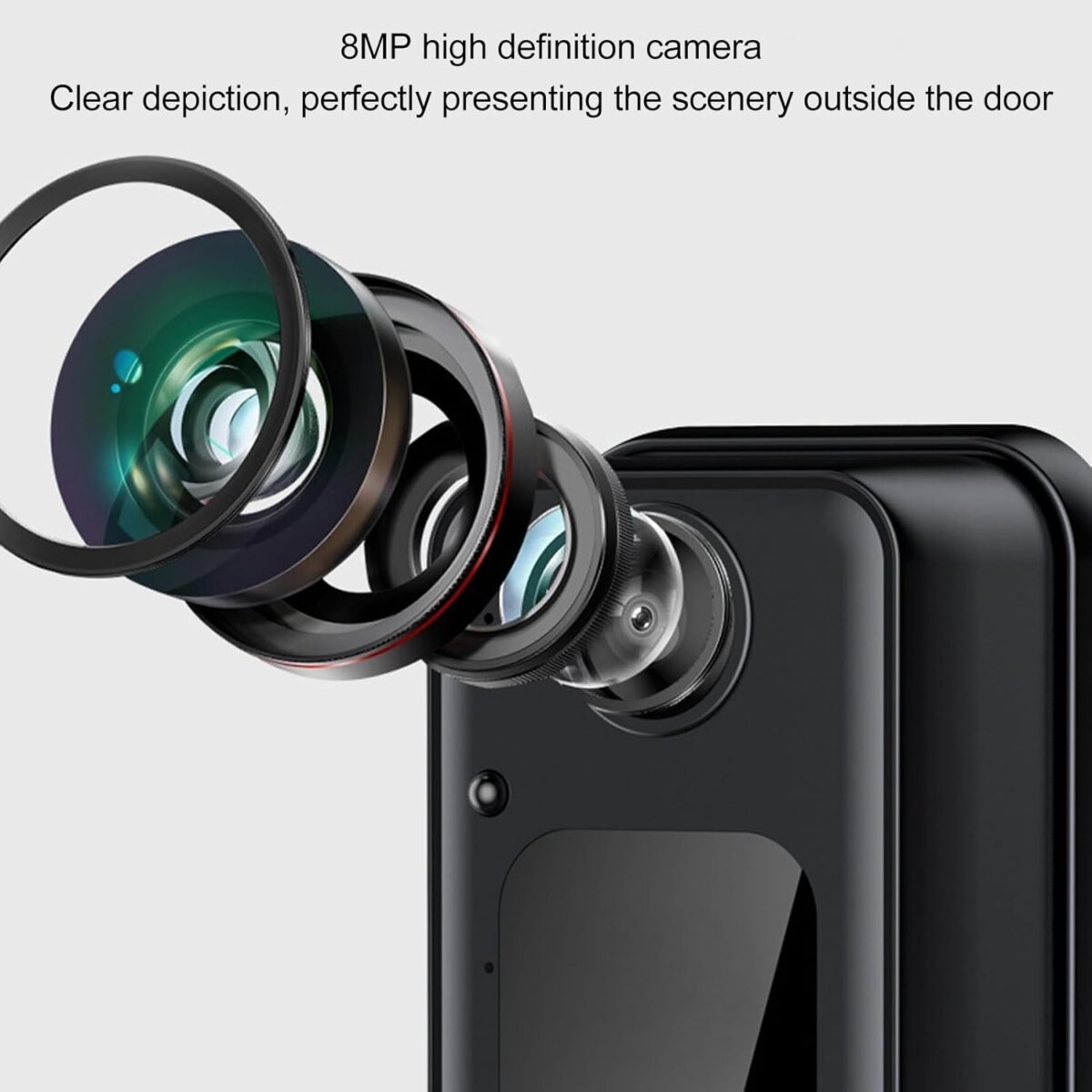 Video Doorbell Camera with Monitor, 1080P HD Wide Angle Smart Video Doorbell Support 2 Way Talk, NightVision Remote Doorbell Camera for Home Security - Image 6