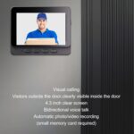 Video Doorbell Camera with Monitor, 1080P HD Wide Angle Smart Video Doorbell Support 2 Way Talk, NightVision Remote Doorbell Camera for Home Security - Image 7
