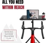 KOM Cycling Media Display - Indoor Cycling Desk for Bicycle Trainer - Bike Desk Creates Rad Indoor Cycling Pain Cave - Perfect for Displaying Zwift, TR, and Wahoo SUF! - Image 3