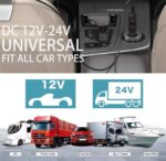 12V/24V Car Charging Cable Compatible Anker Powerhouse 521 523 535 555 300 400 800 Portable Power Station Solar Generator Power Bank Car Charger Auto DC Adapter - Image 5
