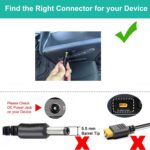 12V/24V Car Charging Cable Compatible Anker Powerhouse 521 523 535 555 300 400 800 Portable Power Station Solar Generator Power Bank Car Charger Auto DC Adapter - Image 6