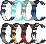 MOTONG Compatible with Huawei Band 8 Replacement Band - Silicone Replacement Wrist Band Strap Compatible with Huawei Band 8(Silicone Black + Grey) - Image 5