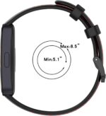 MOTONG Compatible with Huawei Band 8 Replacement Band - Silicone Replacement Wrist Band Strap Compatible with Huawei Band 8(Silicone Black + Grey) - Image 6