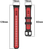 MOTONG Compatible with Huawei Band 8 Replacement Band - Silicone Replacement Wrist Band Strap Compatible with Huawei Band 8(Silicone Black + Grey) - Image 7