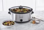 Crock-Pot 7 Quart Oval Manual Slow Cooker, Stainless Steel (SCV700-S-BR), Versatile Cookware for Large Families or Entertaining - Image 5