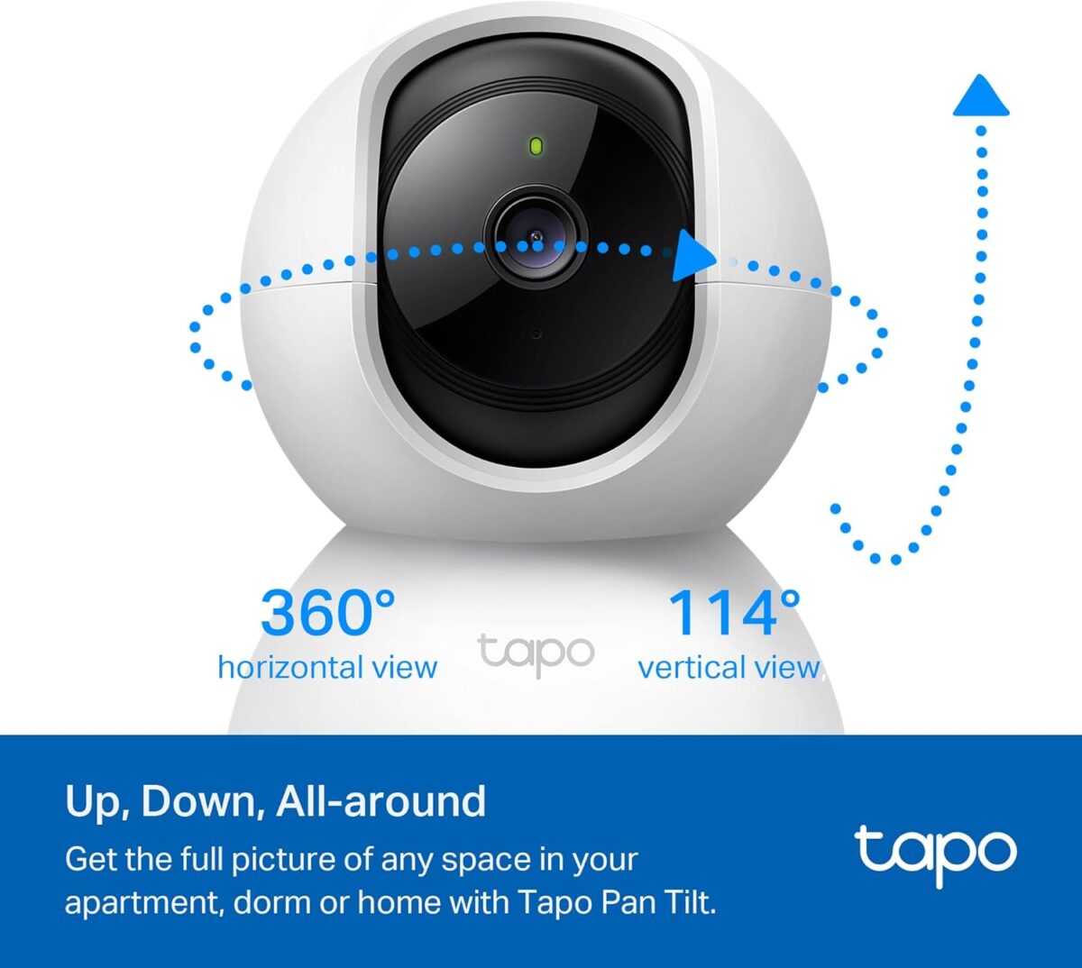 TP-Link Tapo 2K Pan/Tilt Security Camera for Baby Monitor, Dog Camera w/Motion Detection, 2-Way Audio, Siren, Night Vision, Cloud & SD Card Storage, Works with Alexa & Google Home, 2-Pack (C210P2) - Image 6
