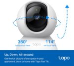 TP-Link Tapo 2K Pan/Tilt Security Camera for Baby Monitor, Dog Camera w/Motion Detection, 2-Way Audio, Siren, Night Vision, Cloud & SD Card Storage, Works with Alexa & Google Home, 2-Pack (C210P2) - Image 6