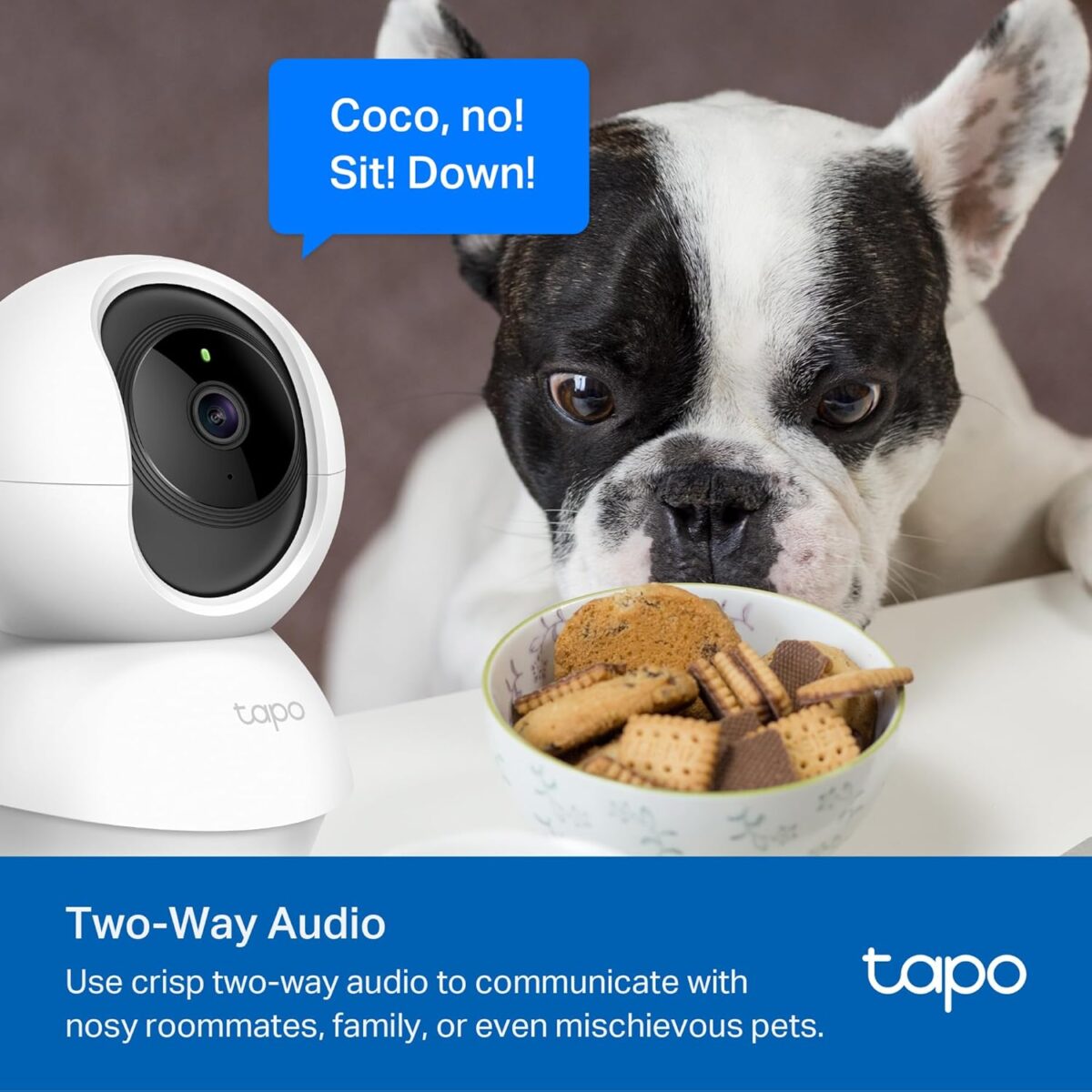 TP-Link Tapo 2K Pan/Tilt Security Camera for Baby Monitor, Dog Camera w/Motion Detection, 2-Way Audio, Siren, Night Vision, Cloud & SD Card Storage, Works with Alexa & Google Home, 2-Pack (C210P2) - Image 9