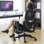 Ergonomic Office Chair, High Back Gaming Chair with Footrest,Big and Tall Home Office Desk Chair,Mesh Computer Chair with Adjustable Lumbar Support and Headrest,3D Armrests(Black) - Image 3