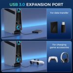 Cooling Fan for PS5 Pro, Efficient Cooler Fan with Adjustable Speed/LED Light, Temperature-Controlled PS5 PRO Cooling Accessories with USB 3.0 Port - Image 5