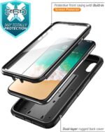 i-Blason Case for iPhone Xs Max 2018 Release, Built in Screen Protector Armorbox Full Body Heavy Duty Protection Kickstand Shock Reduction Case (Black), 6.5" - Image 3