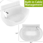 LeongLzt Ouligei Google Nest Audio Speaker Wall Mount/Bracket, in-Built Cable Management System & Easy Installation Speaker Holder Shelf Stand - Elegant & Durable Space Saving Accessory - Image 3