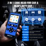 OBDResource Full Systems Heavy Duty Truck Scanner Tool HDOBD/EOBD/OBD2 Automotive Scanner Diagnostic Tool for Truck & Car 2 in 1 Code Reader for Most 12V 24V Diesel Vehicles - Image 3