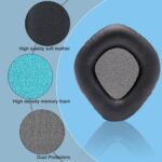 Replacement Earpads for Corsair Void & Corsair Void Pro Wired & Wireless Gaming Headsets. Noise Canceling Headset Cushions with Soft Protein Leather, Ear Cups Cover Repair Parts.Black - Image 6