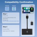 CarPlay Wireless Adapter, Converts Factory Wired CarPlay to Wireless, 2025 Upgrade Wireless Carplay Adapter for Cars from 2015 & iPhone iOS 10+ - Image 7