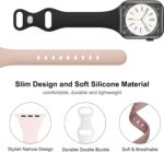 Sport Slim Silicone Bands Compatible for Apple Watch Band 38mm 42mm 40mm 44mm 41mm 45mm 46mm 49mm, Thin Narrow Replacement Strap Wristband for iWatch Series 10/9/8/7/SE/6/5/4/3/2/1/Ultra Women Men - Image 3