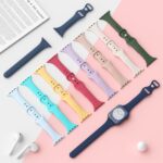 Sport Slim Silicone Bands Compatible for Apple Watch Band 38mm 42mm 40mm 44mm 41mm 45mm 46mm 49mm, Thin Narrow Replacement Strap Wristband for iWatch Series 10/9/8/7/SE/6/5/4/3/2/1/Ultra Women Men - Image 5
