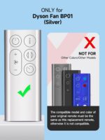 New Replace BP01 Remote Control for Dyson BP01 Cool Fan Air Purifier (Color: Silver) - Image 4