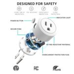 Amysen Matter Smart Plug,Smart Plugs Compatible with Alexa, Apple Home, Siri, Google Home, SmartThings, Smart Outlet 10A/1250W Max, Matter Smart Home , APP Remote Control, 2.4G Wi-Fi Only, 4Pack - Image 7
