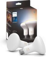 PHILIPS Hue White Ambiance BR30 LED Smart Bulbs (Bluetooth Compatible) Hue Smart Dimmer Switch Bundle | Control Your Lighting - Image 3