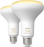 PHILIPS Hue White Ambiance BR30 LED Smart Bulbs (Bluetooth Compatible) Hue Smart Dimmer Switch Bundle | Control Your Lighting - Image 4