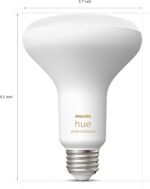 PHILIPS Hue White Ambiance BR30 LED Smart Bulbs (Bluetooth Compatible) Hue Smart Dimmer Switch Bundle | Control Your Lighting - Image 5