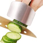 GEMOX Stainless Steel Finger Guard for Slicing - Cutting Protector to Avoid Accidents when Chopping and Kitchen Safe Chop Cut Tool - Image 3