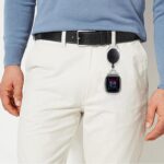 Badge Holder Compatible with Fitbit Versa3/Versa4 ID Card Key Carabiner Clip, for Sense/Sense2 Lanyard Keychain - Image 5