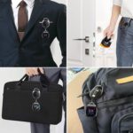 Badge Holder Compatible with Fitbit Versa3/Versa4 ID Card Key Carabiner Clip, for Sense/Sense2 Lanyard Keychain - Image 6
