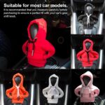 AUCELI Car Gear Shift Hoodie, 2PCS Funny Shirt Sweater Vehicle Shifter Stick Protector, Automotive Interior Gearshift Cover Decoration Accessories, Universal for SUV, Sedan, Truck (Black) - Image 4