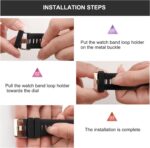 22MM Band Keepers Compatible with Garmin Fenix 5/6/7/8 Watch Bands, 8 Pack Silicone Replacement Fastener Rings Watch Band Loop/Holder/Retainer - Image 3