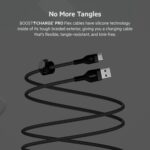 Belkin BoostCharge Pro Flex Braided USB-C to USB-A Cable (1M/3.3FT) USB-IF Certified Fast Charging Cable for iPhone 16, iPhone 16 Pro, iPad, Galaxy S25, Note, Pixel, Nintendo Switch 2 & More - Black - Image 5