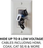 SANUS in-Wall Cable Management Kit - Hides AV Cables Behind The Wall - SA-IWCM2-W1 - Image 4