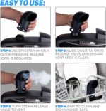 The Steam Boss - Steam Release Diverter | Kitchen Accessory Compatible with Instant Pot/Ninja Foodi/Crock Pot/Power Pressure Cooker XL | Accessories for all Quart Sizes, 3 mini 6, 8 | Home/RV (Black) - Image 6
