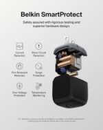 Belkin USB C Charger Block 45W (2 Pack) USB C Cable Included - PD3.1 PPS Fast Charging - Samsung Galaxy S25, S24, S23, S22, Apple iPhone 16, iPhone 15, Google Pixel 9, Nintendo Switch, etc - Black - Image 5