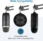 2 Pcs Screw Thread Adapter, 5/8" Male to 3/8" Female Metal Microphone Screw Adapter Compatible with Blue Yeti/Blue Snowball/Blue Yeti X Etc Microphone Stand Mount (Black) - Image 5
