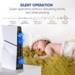 Cooling Fan for PS5 Slim, with LED Light, Adjustable Speed (3 Speeds Mode), USB 3.0 Port, Silent Enhanced Cooling Fan Compatible with PS5 Slim Disc & Digital -Black - Image 3