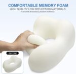 Travel Pillow - Memory Foam Cervical Neck Pillow for Adults, Kids, Children, Convenient & Portable U Shaped Pillows, Airplane Pillow for Home, Office, Camping, Travelling, Sleeping (Blue) - Image 5