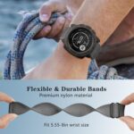 Elastic Nylon Band Compatible with Garmin Instinct 2X Watch,26mm Soft Replacement Strap for Garmin Fenix 8 51mm/7X/6X Pro/5X/Instinct 3 50mm/epix Pro 51mm/Enduro 3/2/1/Quatix 7 Men Women - Image 4