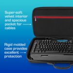 ANALOG CASES Logitech G910 / G613 Gaming Keyboard Case, fits Corsair K70 / K100 / K95 - Custom-Fitted Compact PULSE Hard Case for Travel - Image 4