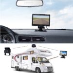 Camecho Vehicle Backup Camera 7" Monitor,18 IR Night Vision Rear View Camera Without Guide Line IP 68 Waterproof, 4 Pins Aviation Extension Cable for 33FT Length RVs, Bus, Trailer,Truck - Image 3