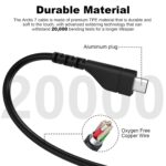 Zosvoses Arctis 5 Cable Compatible with SteelSeries Arctis 3, Arctis 5, Arctis 7, Arctis Pro, Arctis Prime Gaming Headset, Replacement Audio Cable for Steelseries, 5ft - Image 5