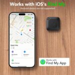 Hoxe Air Tracker, Key Finder Works with Find My (iOS Only), Bluetooth Tracker Tag for Keys, Luggage, Suitcase and Pets, Loud Beep, Worldwide Tracking, Replaceable Battery, 1-Pack - Image 3