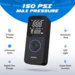 BOERN Tire Inflator Portable Air Compressor/Pump for Car with Digital Tire Pressure Gauge - Air Compressor (150PSI) for Car, Motorcycle and Bicycle with Powerbank Function - Image 4