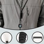 Necklace Compatible with Fitbit Versa 4/Fitbit Versa 3/Fitbit Sense 2/Sense Watch Fob Necklace Pendant Clip, Nylon Sport Strap for Fitbit SmartWatch Lanyard Keychain Pocket Adapter - Image 6