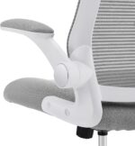 Serta Creativity Ergonomic Mesh Office Chair, Computer Desk Chair, Adjustable Armrest with Mid-Back Lumbar Support, Gray - Image 5