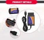 ELMconfig Scanner with MS CAN/HS CAN Switch Diagnosis on Windows with V1.5 PIC18F25K80 Chip for F150 F250 Car and Light Truck ELM327 OBD2 USB Adapter for Windows - Image 3