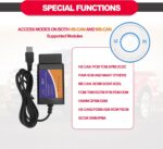 ELMconfig Scanner with MS CAN/HS CAN Switch Diagnosis on Windows with V1.5 PIC18F25K80 Chip for F150 F250 Car and Light Truck ELM327 OBD2 USB Adapter for Windows - Image 4